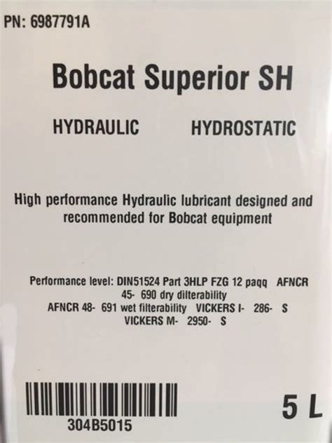  The next thing I need to find out is if the Bobcat fluid is indeed an iso 46. . Bobcat hydraulic fluid cross reference